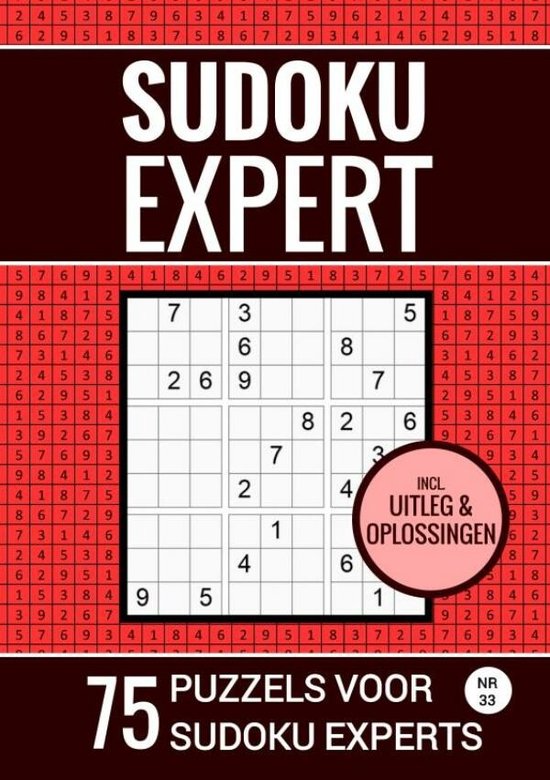 Sudoku Expert - 75 Puzzels voor Sudoku Experts - Nr. 33