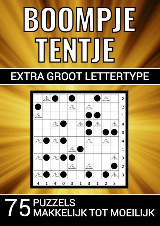 Boompje Tentje - Extra Groot Lettertype - 75 Puzzels, Makkelijk tot Moeilijk