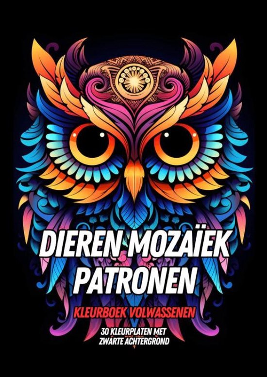 Kleurboek Volwassenen - Dieren Mozaïek Patronen