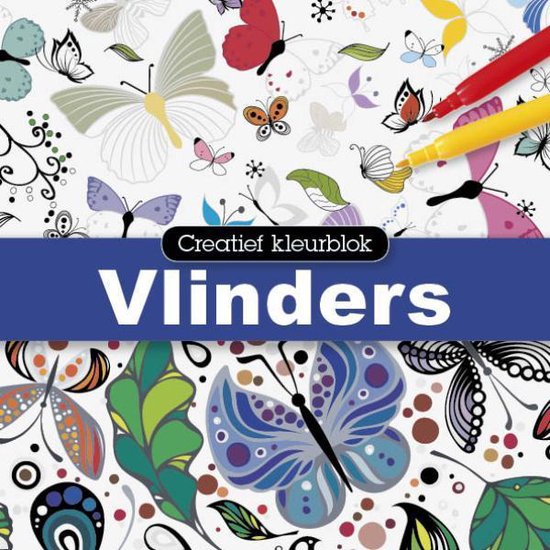 Creatief kleurblok - Vlinders