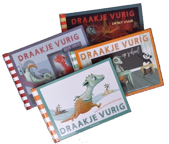 Draakje Vurig set 4 delen