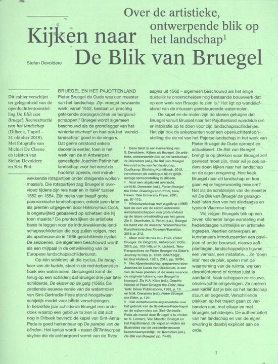 Kijken naar de Blik van Bruegel