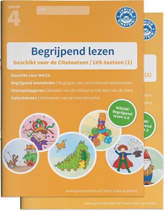 Begrijpend lezen oefenboeken compleet Compleet pakket, delen 1 en 2