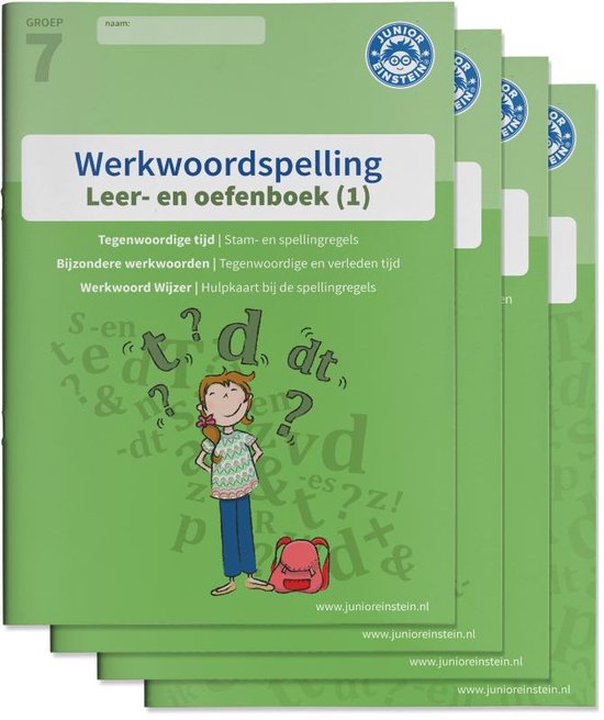 Werkwoordspelling Groep 7 Leer en oefenboek 1 en Antwoordenboek 1, 2 en 3