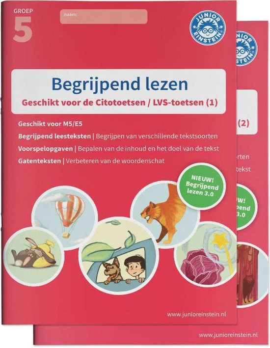 Begrijpend lezen Compleet delen 1 en 2 Groep 5 deel 1/2 Oefenboeken