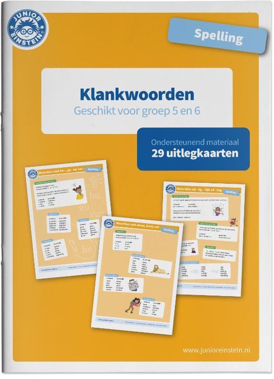 Spelling Klankwoorden geschikt voor groep 5 en 6