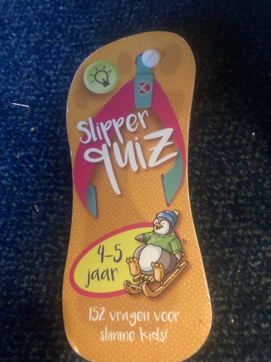 Slipper quiz - 4-5 jaar - 152 vragen voor slimme kids