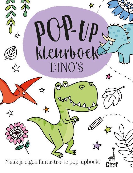 Pop-up kleurboek Dino’s