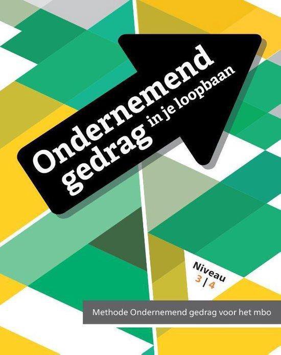 Ondernemend gedrag  -  Ondernemend gedrag in je loopbaan niveau 3-4