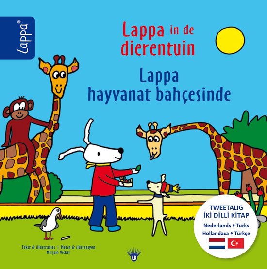 LAPPA Kinderboeken Tweetalig - Lappa in de dierentuin