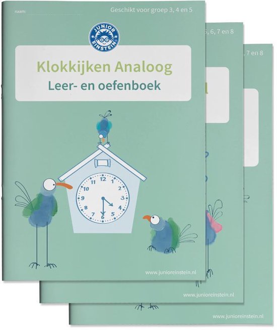 Delen 1, 2 en 3 - Klokkijken Oefenboeken Analoog en Digitaal