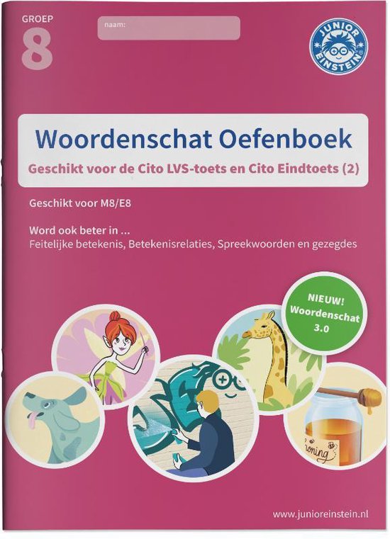 Deel 2 - Woordenschat deel 2 Geschikt voor de Cito LVS-toetsen en de Cito Eindtoets-M8/E8 Cito Oefenboek