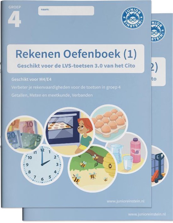 Delen 1 en 2 - Rekenen Oefenboek Set deel 1 en 2 groep 4