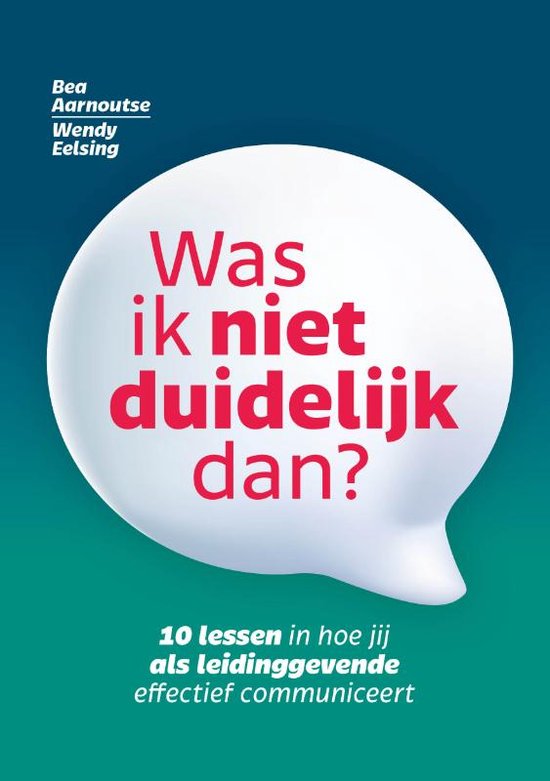 Was ik niet duidelijk dan?