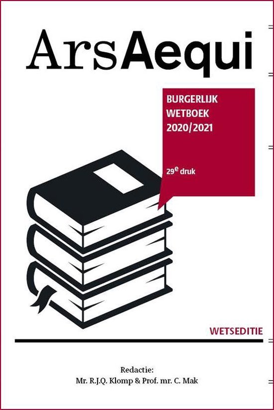 Ars Aequi Wetseditie  -   Burgerlijk wetboek 2020/2021