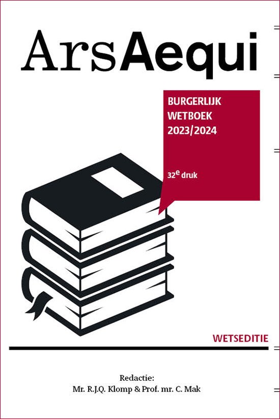 Ars Aequi Wetseditie - Burgerlijk wetboek 2023/2024