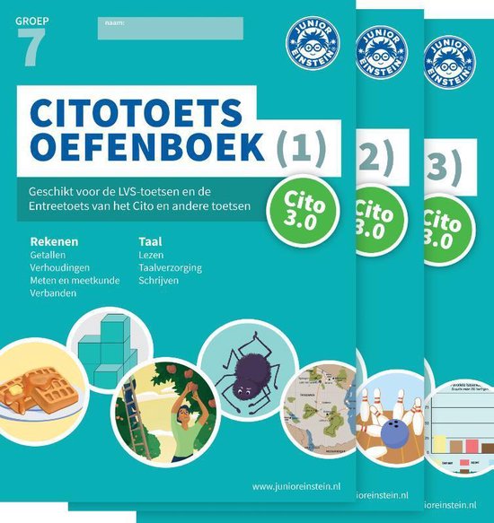 Citotoets Oefenboeken Set Deel 1, 2 en 3 - groep 7