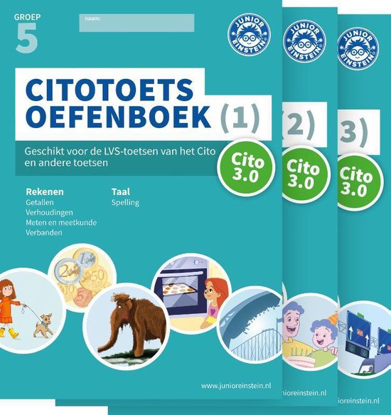 Delen 1, 2 en 3 - Citotoets Oefenboeken deel 1, 2 en 3 groep 5