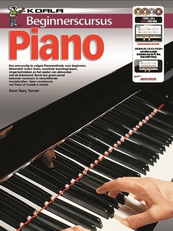 Beginnerscursus Piano   Boek + Online Video & Audio