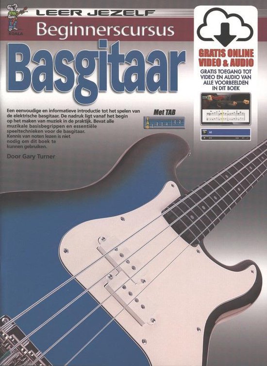 Beginnerscursus Basgitaar - Boek + Online Video & Audio