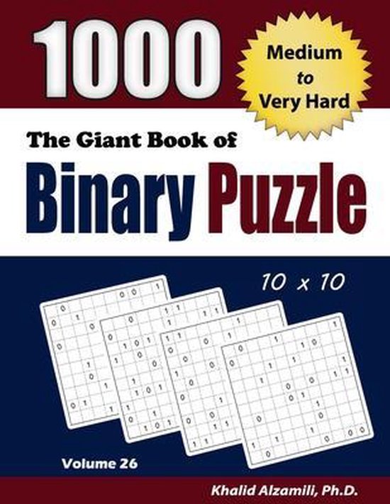 Adult Activity Books-The Giant Book of Binary Puzzle