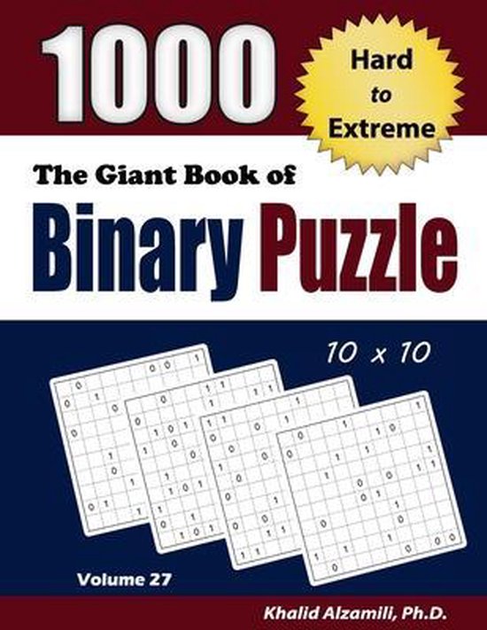 Adult Activity Books-The Giant Book of Binary Puzzle