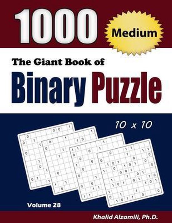 Adult Activity Books-The Giant Book of Binary Puzzle