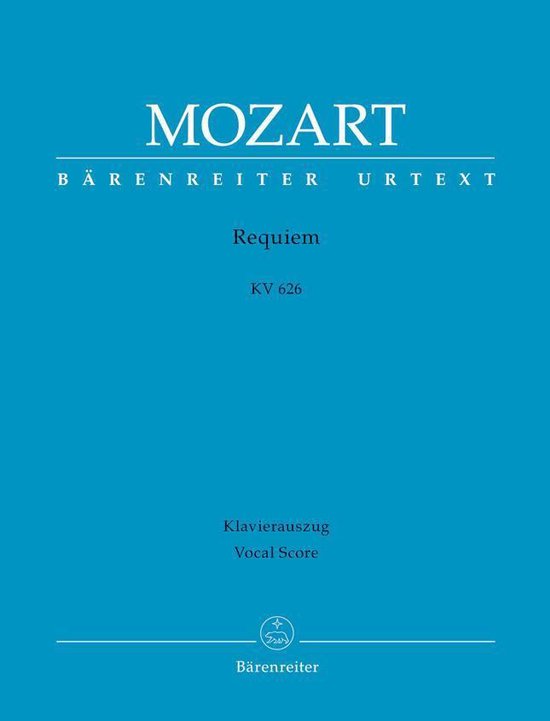 Mozart Requiem KV 626 - Vocal Score, Mozart. W. A, , ISBN 9790006