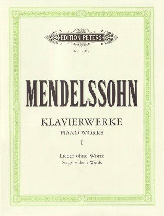 Klavierwerke, Band 1: Lieder ohne Worte