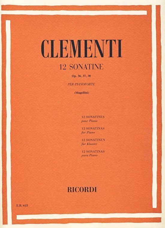 Clementi   12 Sonatines voor piano Op. 36, 37, 38