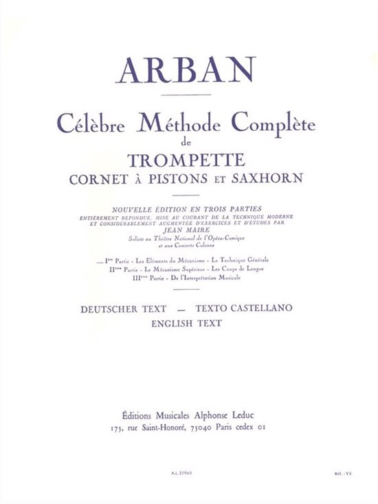 Célèbre Méthode Complète de Trompette - Volume 1