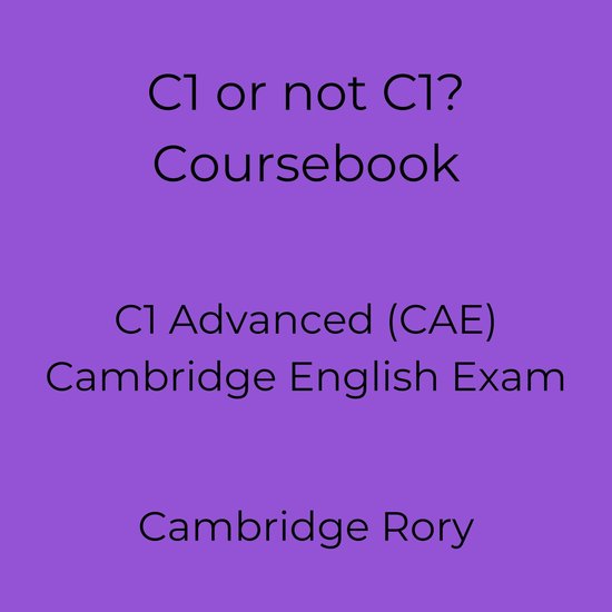 C1 or not C1? Coursebook