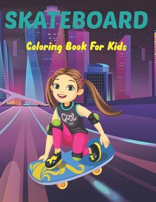 SkateBoard Coloring Book for Kids
