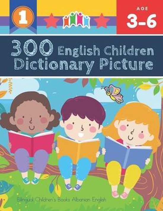 300 English Children Dictionary Picture. Bilingual Children's Books Albanian English