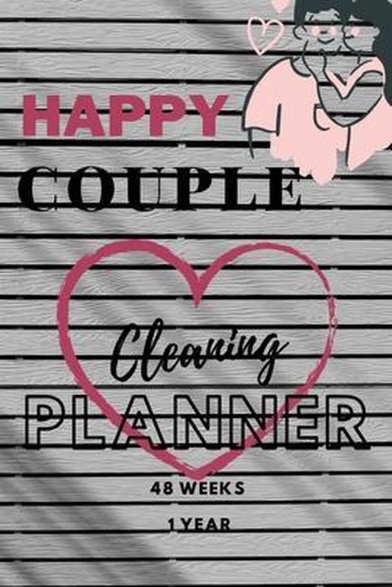 happy couple cleaning planner 48 weeks 1 year