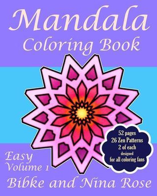 Mandala Coloring Book Easy Volume 1