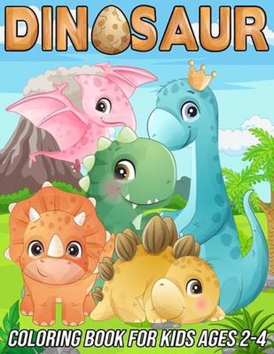 Dinosaur Coloring Book for Kids Ages 2-4