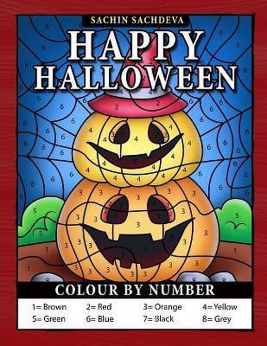 Happy Halloween Colour by Number