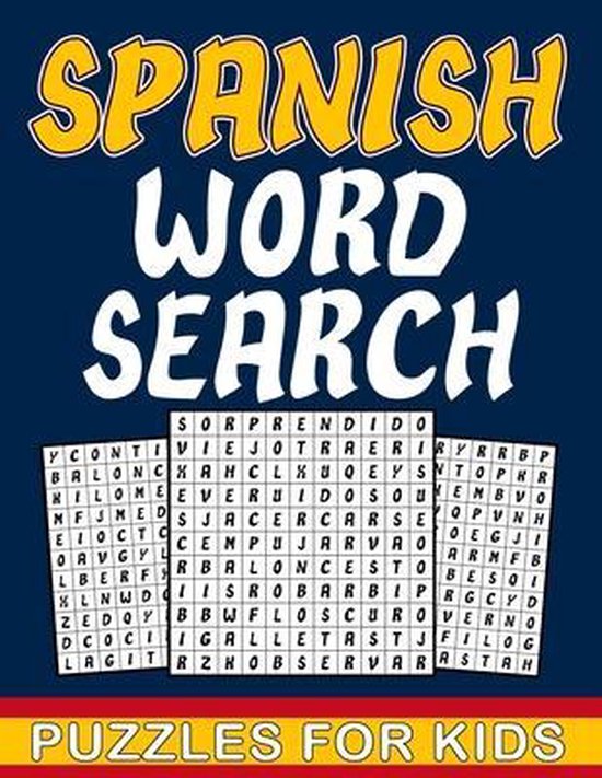 Spanish Word Search For Kids