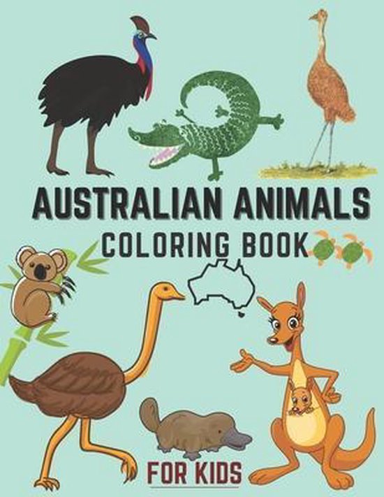 Australian Animals Coloring Book For Kids