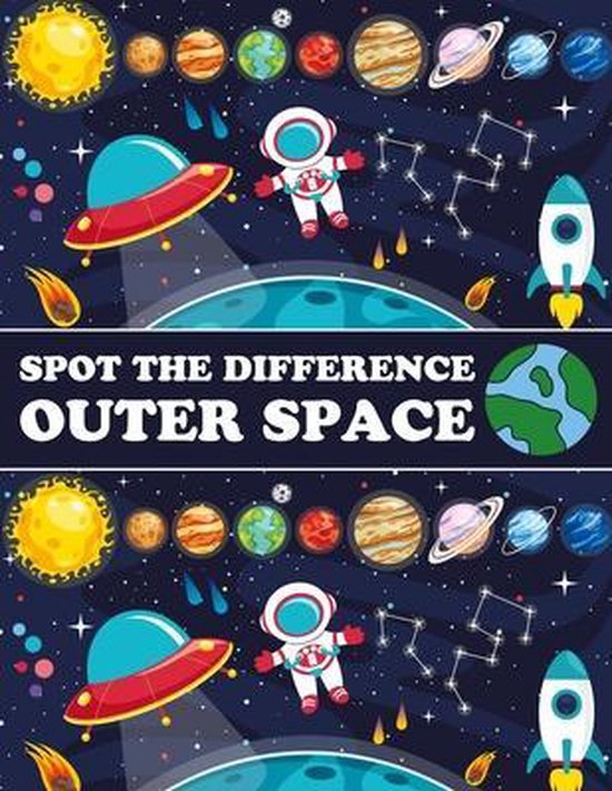 Activity Book for Kids- Spot The Difference Outer Space!