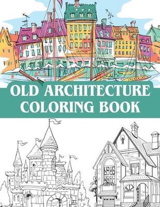 old architecture coloring book