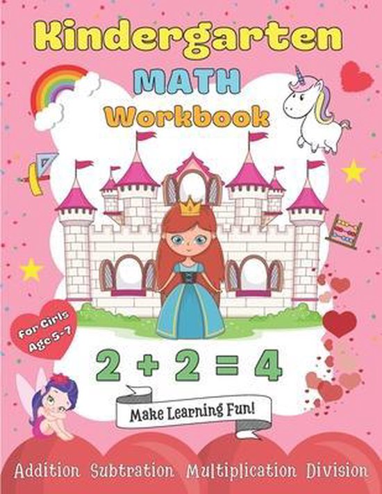 Kindergarten Math Workbook for Girls Age 5-7