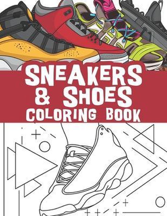 Sneakers and shoes coloring book