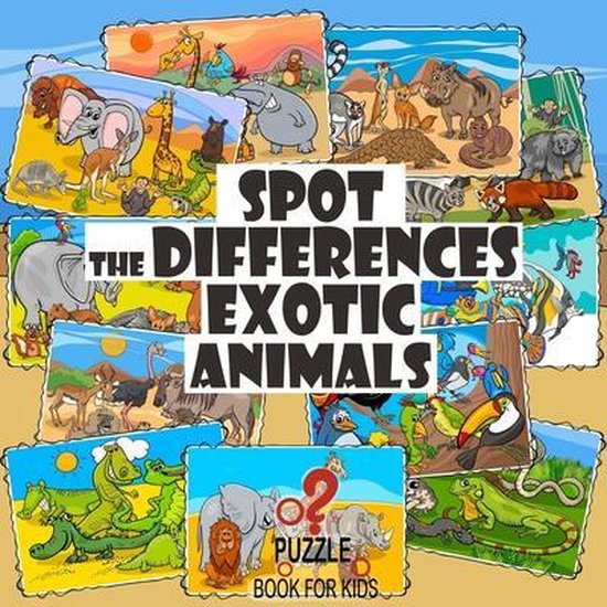 What's Different?- Spot the Differences - Exotic Animals