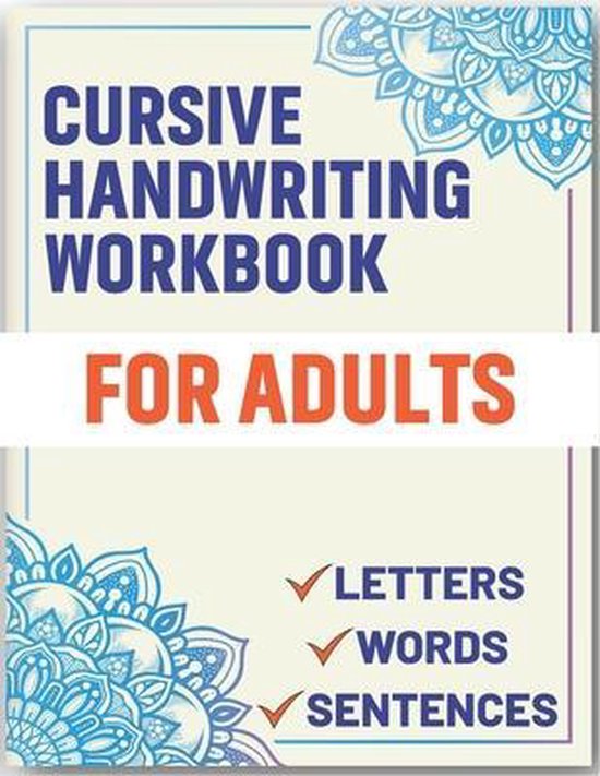 Cursive Handwriting Workbook for Adults