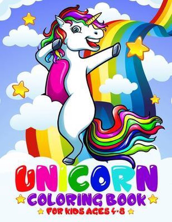 Catchy Kids Coloring Books for All Ages- Unicorn Coloring Book For Kids Ages 4-8